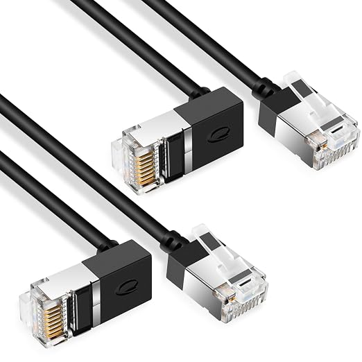 Flexible Cat 6 Ethernet Cable 270 °Upward Angle 1.6 Feet, Ultra Thin & Slim - Image 4