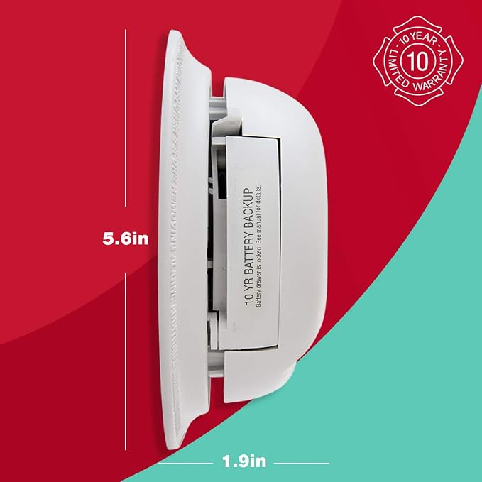 FIRST ALERT SC9120B Corded Electric Combination Alarm - Image 7