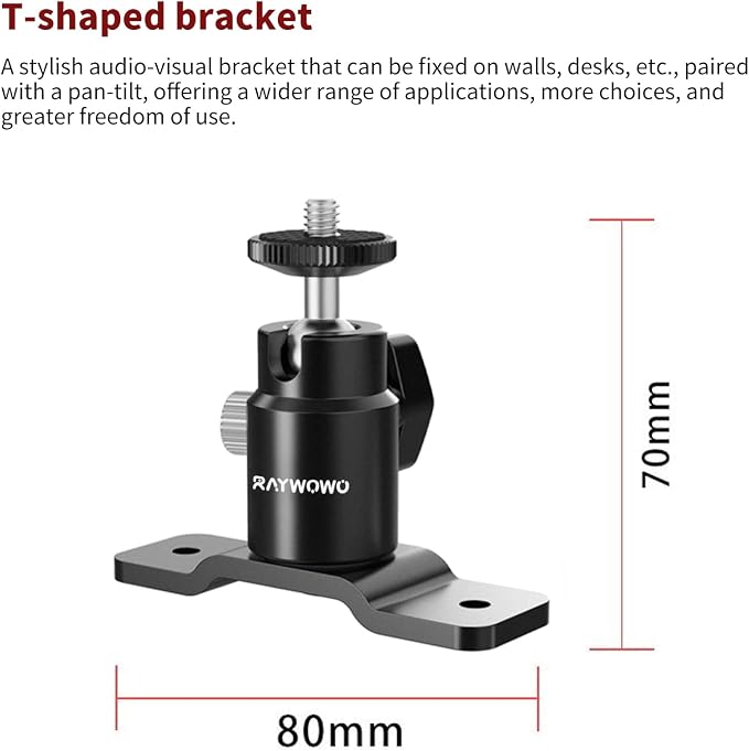 T Shape Adjustable Metal Camera Wall Mount, Speaker Wall Mount, - Image 2