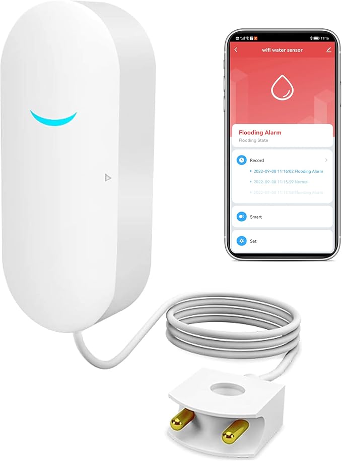 WiFi Water Sensor Leak Detector: Smart Water Leak Detector, TUYA Smart Water by GaoducashforSmartLife