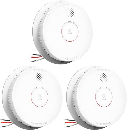 SITERWELL Smoke Detector, Hardwired Interconnected Smoke Detector, by SITERWELL