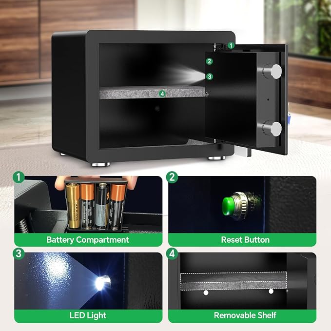 Safe Box with Digital Keypad & Alarm System - Image 8