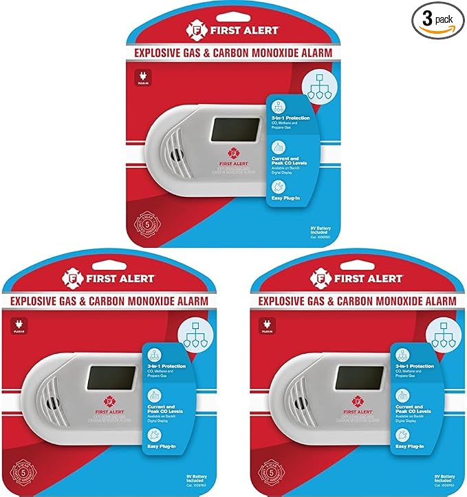 FIRST ALERT Combination Explosive Gas and Carbon Monoxide Alarm by FirstAlert