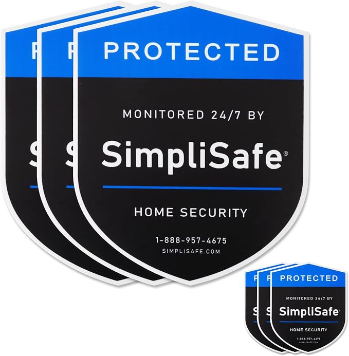 3PCS Yard Sign Compatible for SimpliSafe Home Security System, and 3PCS by FBORHAFY