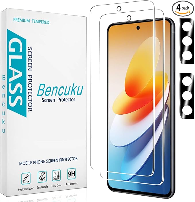 2 Pack Tempered Glass Screen Protector by Bencuku