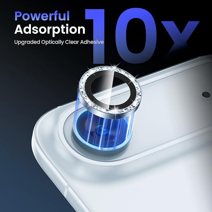 Tensea 2Pack for iPhone 17 Air Camera Lens Protector, 9H Tempered Glass Camera - Image 4
