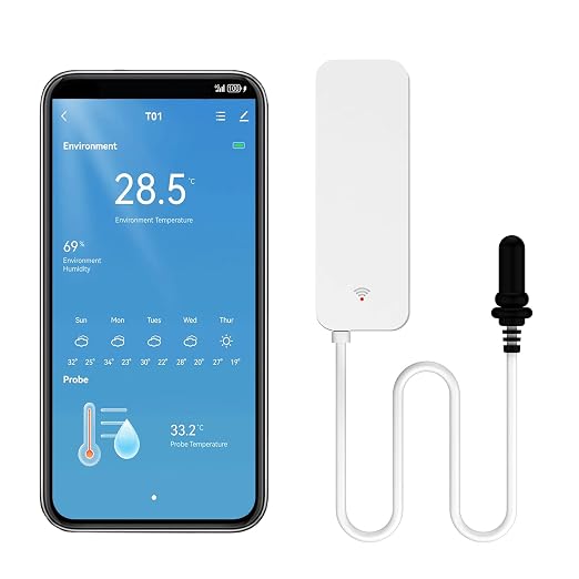 Smart Thermometer Hygrometer: WiFi Temperature Sensor by PHOVOLT