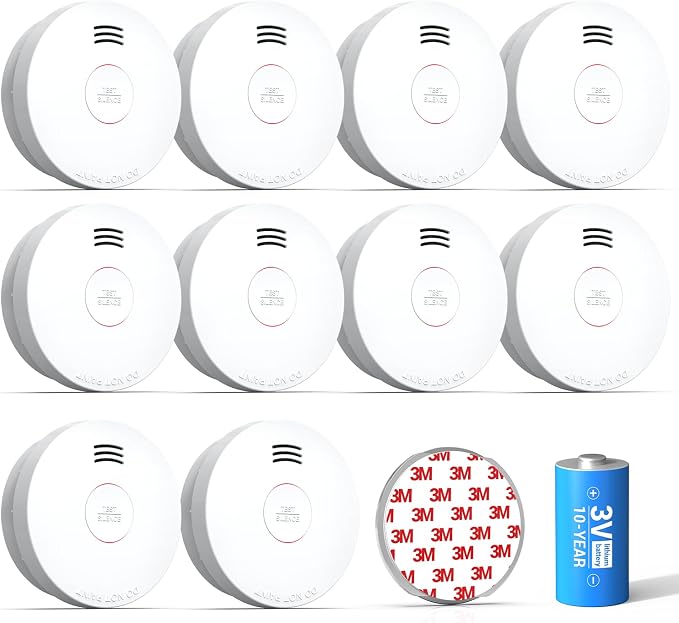 SITERWELL Smoke Detector, Smoke Detector 10 Year Battery by SITERWELL