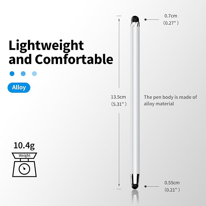 Stylus Pen for Touchscreen, Stylus 2-in-1 High Sensitivity Precision Suitable - Image 3
