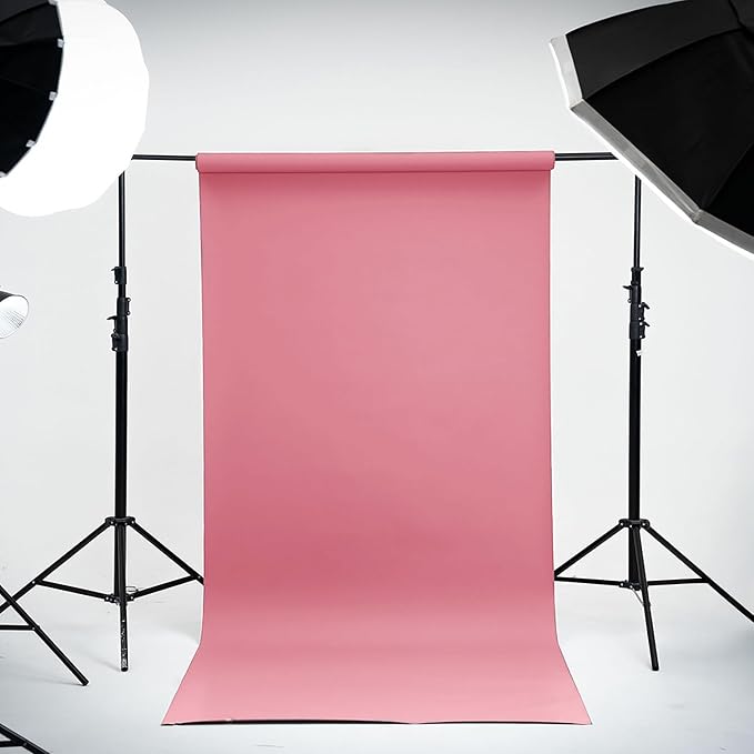 Kate Seamless Paper Backdrop for Photography Solid Pink Backdrop Paper - Image 2