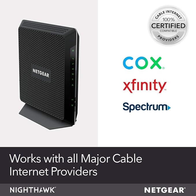 Netgear Nighthawk Cable Modem WiFi Router Combo C7000-Compatibility Cable - Image 3