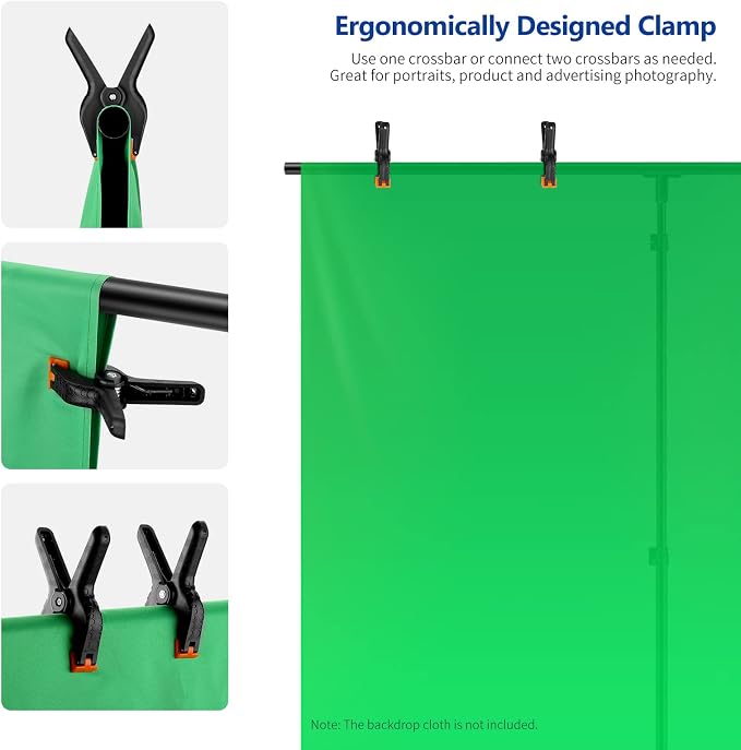 Neewer T-Shaped Background Backdrop Support Stand Kit, 8.5ft/2.6m Tall - Image 4