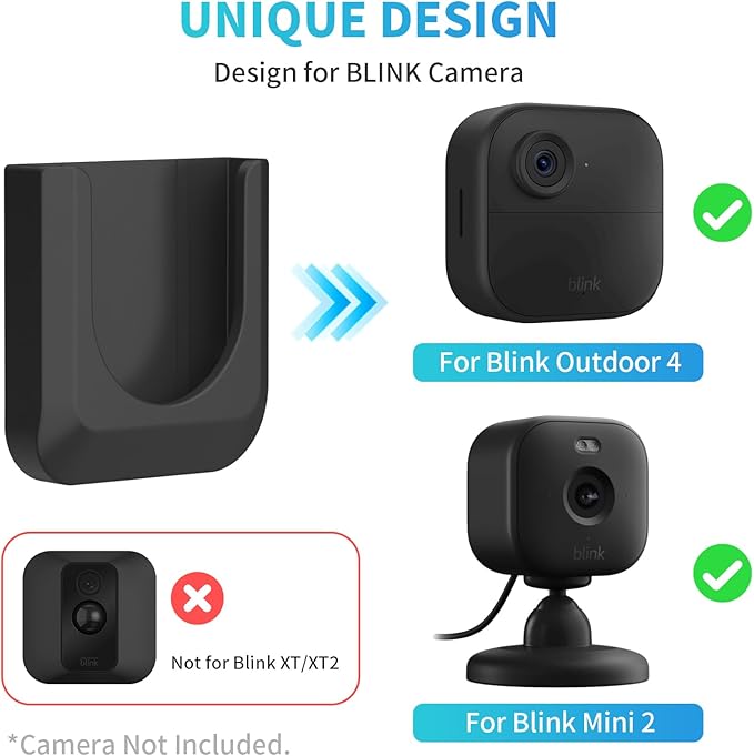 Blink Mini Camera Adhesive Wall Mount Bracket, Strong Adhesive Durable Camera - Image 2