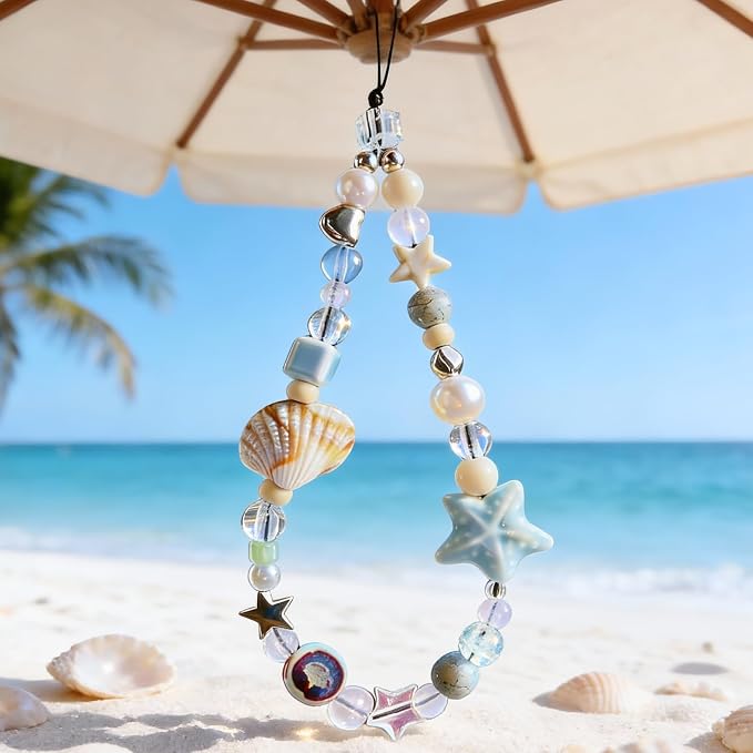 Cute Beaded Camera Wrist Strap for Phone, Digital Camera Charm Lanyard - Image 5