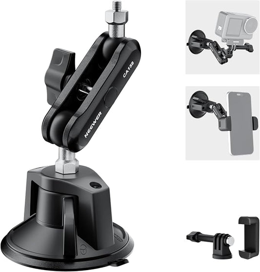 NEEWER Suction Cup Phone Holder & Camera Mount Compatible by Neewer