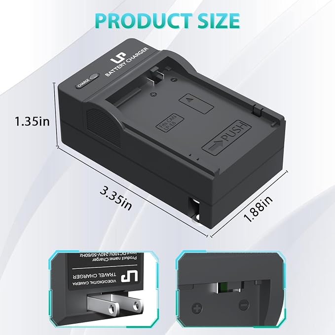 LP E8 Battery Charger, Charger Compatible - Image 5