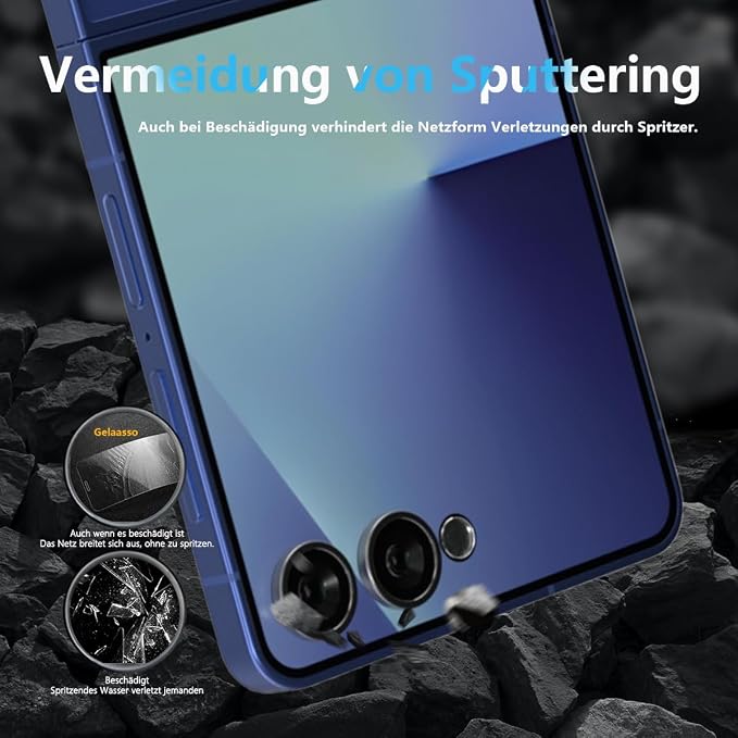 Compatible with Samsung Galaxy Z Flip 7 Back screen protector Tempered Glass 3 - Image 4