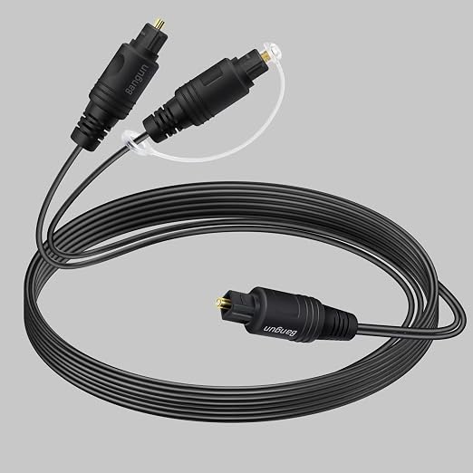 1x2 Digital Audio Splitter Cable, Toslink Digital Fiber Optic Audio Splitter 1 by Bangun