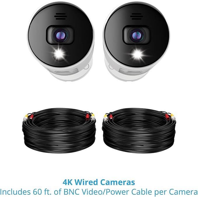 Night Owl Wired 4K UHD Indoor/Outdoor Add On Spotlight Cameras - Image 6