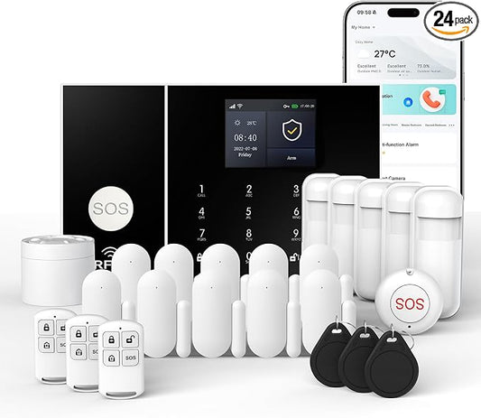 Wireless Alarm System for Home Security, SOS Button, Window Alarms, APP Control by PGST