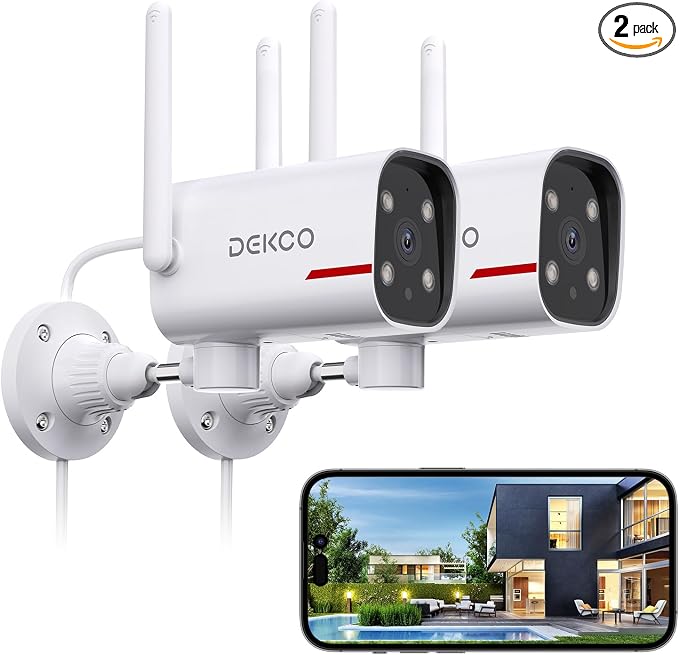 DEKCO 2 Pack Outdoor Security Camera by DEKCO_LIFE