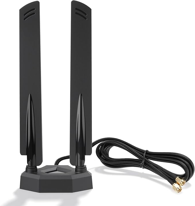 Eightwood WiFi 7 Antenna Tri-Band 6GHz 5GHz 2.4GHz RP-SMA Antenna by Eightwood