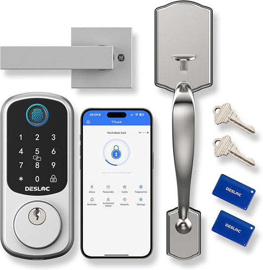DESLOC B200 Fingerprint Front Door Lock Set by DESLOC