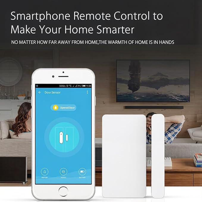 Mini Door Sensor, Wireless Door Window Sensor - Image 4