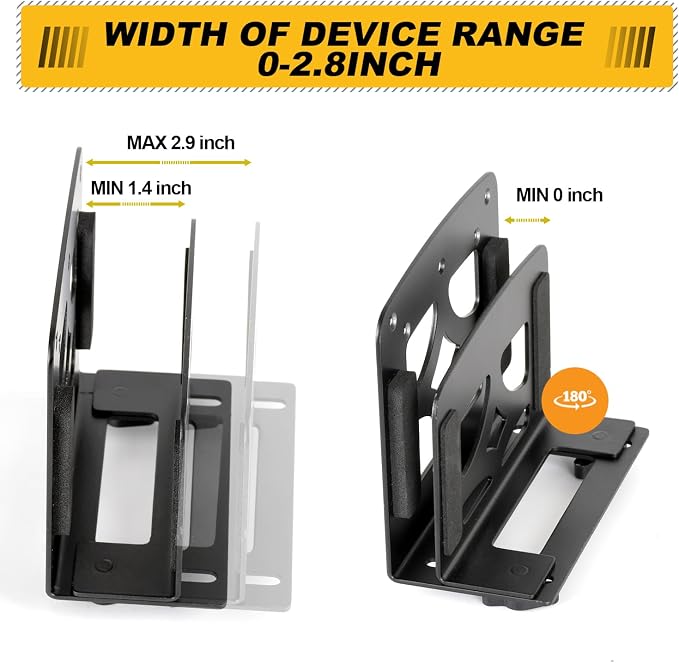 Adjustable Small Device Holder, Wall Mount or VESA Mount Streaming Media Player - Image 3