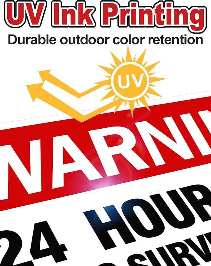 Video Surveillance Sign, Reflective and Waterproof Material 24 Hour - Image 3