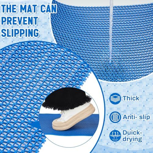 Reallnaive 12in x 10ft Pool Mat Non Slip Drainage Mats Swimming Pool Floor Deck - Image 4