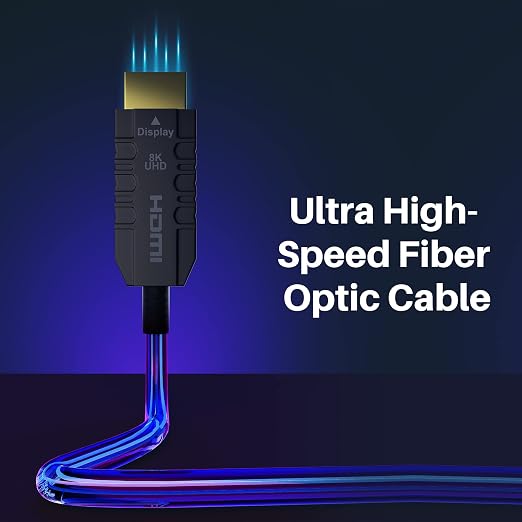 Certified 8K Fiber Optic HDMI 2.1 Cable 75 FT, Real HDMI® Cable, Ultra HD - Image 4