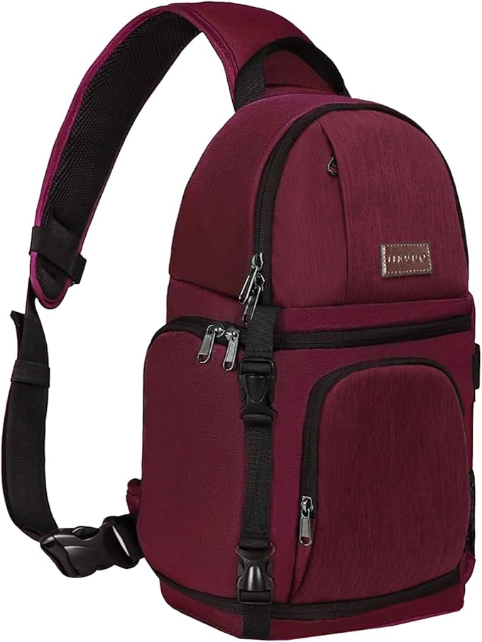 MOSISO Camera Sling Bag, DSLR/SLR/Mirrorless Camera Backpack Case Shockproof by MOSISO