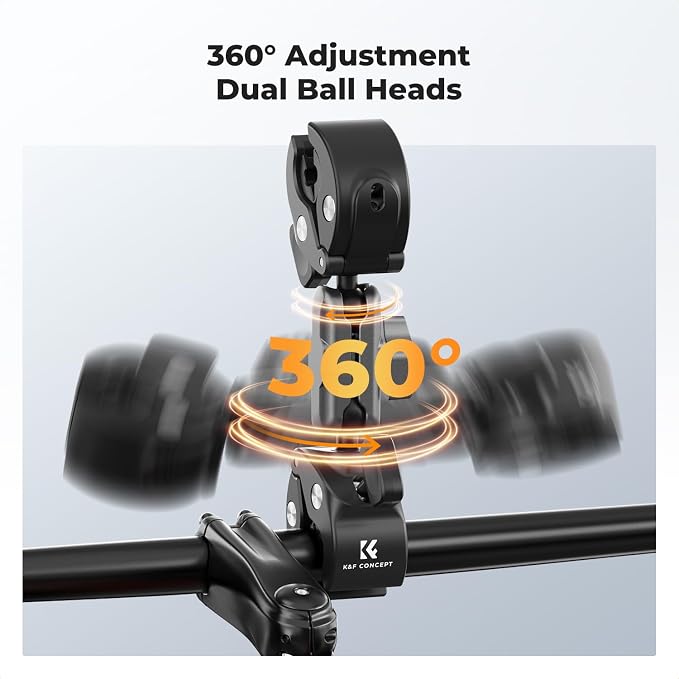 K&F CONCEPT Dual Super Clamp Camera Mount - Image 4