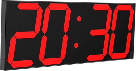 CHKOSDA LED Large Digital Wall Clock, Oversize Wall Clock by CHKOSDA