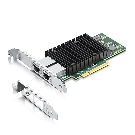 10Gtek 10Gb Dual RJ45 Port Network Card by 10Gtek
