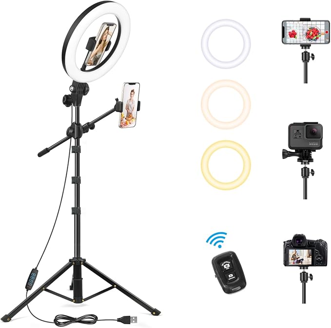 LUXSURE Ring Light with 62'' Tripod Stand by LUXSURE