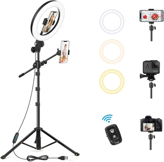 LUXSURE Ring Light with 62'' Tripod Stand by LUXSURE