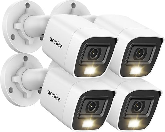 ANNKE 4 Packed 2.0MP 1080P 1920TVL Wired Security Camera Kits, HD TVI Add-on by ANNKE