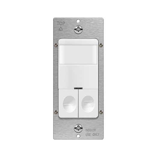 TOPGREENER Dual Load Motion Sensor Switch, PIR Sensor Light and Fan Switch by TOPGREENER