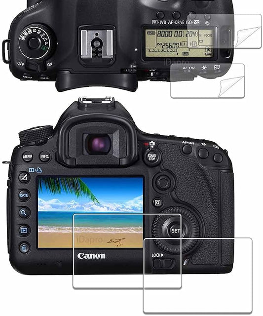 iDaPro Screen Protector for Canon EOS 5D Mark IV / 5D Mark III + PET Top Screen by ScreenProtectorExpert