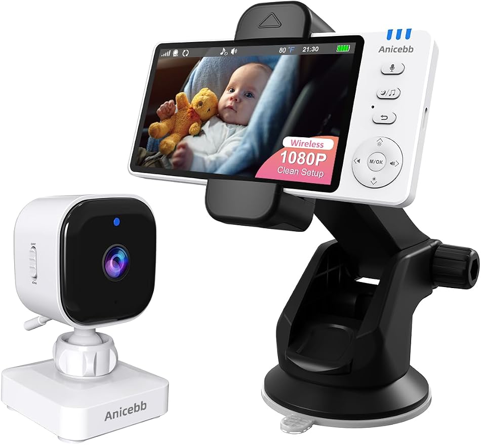 Wireless Baby Car Camera with 1080P Night Vision, Auto On/Off by Unknown