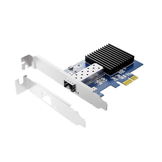 10Gtek Gen4 NIC, 10Gb/s PCIe Network Adapter, 10G CNA, Single SFP+ Port by 10Gtek
