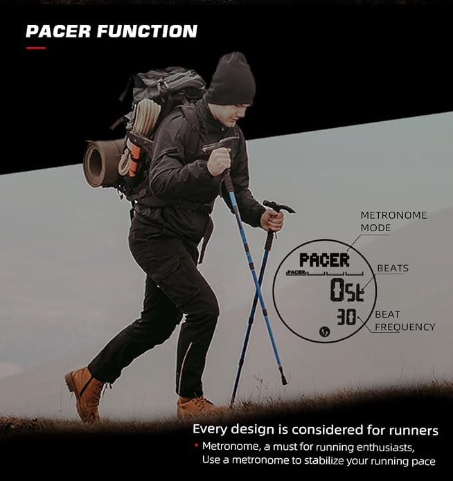 NORTH EDGE ALPS Tactical Outdoor Digital Sports Watch, 50M Waterproof, Calorie - Image 5