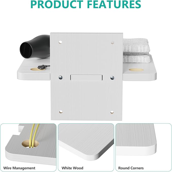 WALI Floating TV Shelf, 1 Tier Projector Shelf - Image 4