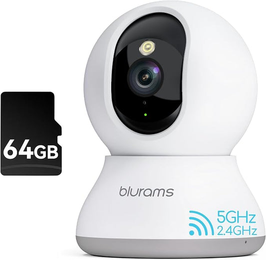 blurams Security Camera 2K, Baby Monitor Dog Camera 360-degree by Blurams