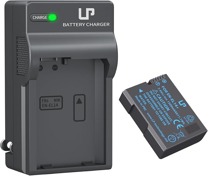 EN-EL14 EN EL14a Battery Charger Pack, LP Charger Compatible by LP