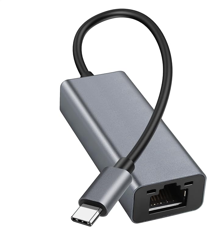 USB C to Ethernet Adapter, Portable 1-Gigabit Network Hub, 10/100/1000 Mbps by i-zclive