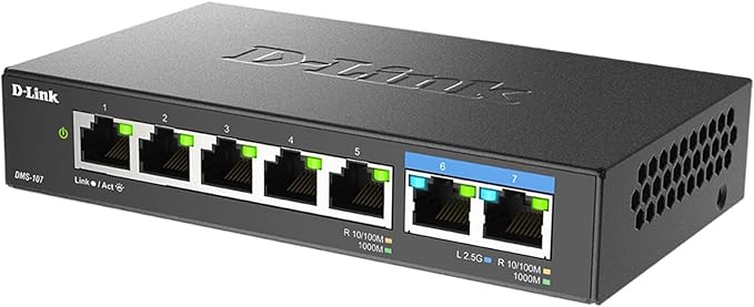 D-Link 7-Port 2.5GB Unmanaged Gaming Switch - Image 5