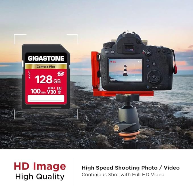 GIGASTONE 128GB SD Card 2-Pack, Camera Plus, UHS-I U3 Class 10 SDXC Memory Card - Image 4